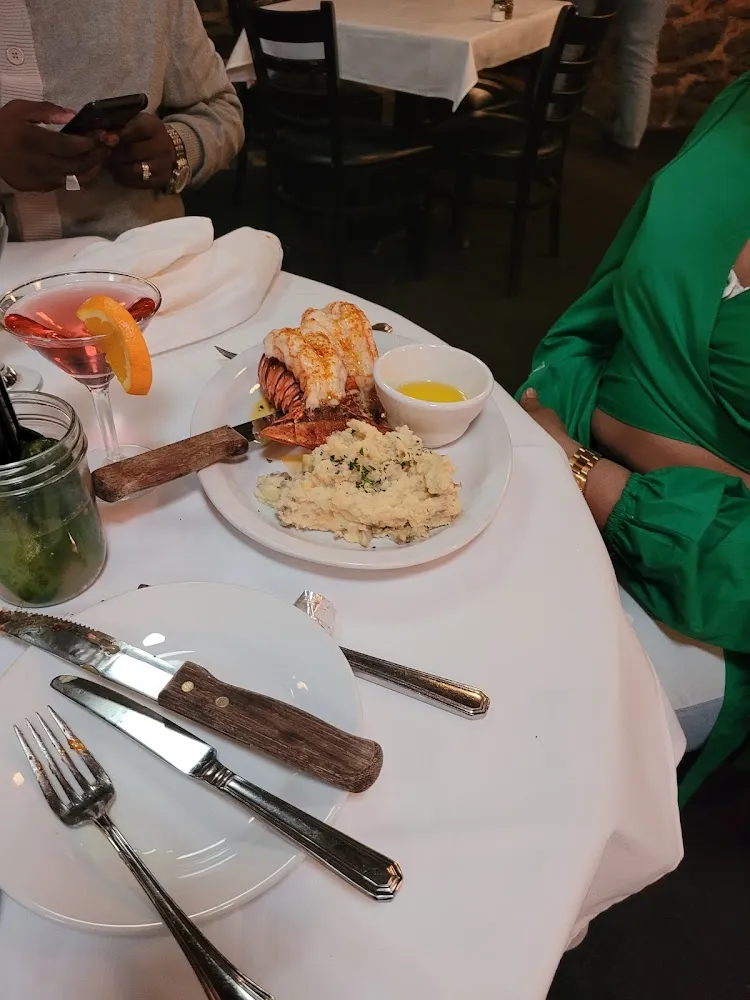 Lobster Tails with Garlic Mashed Potatoes