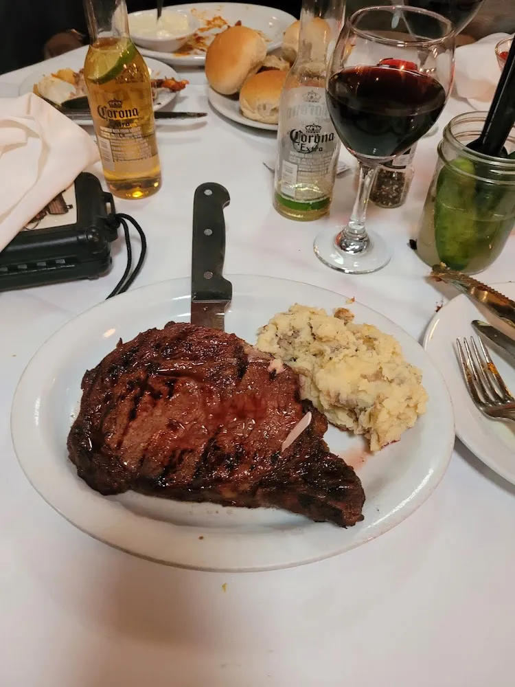Rib Eye Steak with Garlic Mashed Potatoes